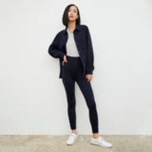 MM Lafleur Navy Blue Harrington Legging Pants Size 6 New